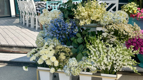 Celebrating a Baby Shower with a Flower Bar