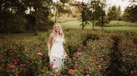 Senior Photo Sessions in the Flower Fields in Oconomowoc, Wisconsin
