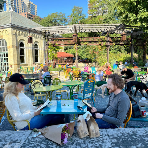 First Roots Farm Flower Bar at Colectivo Coffee Lakefront Milwaukee, WI. 