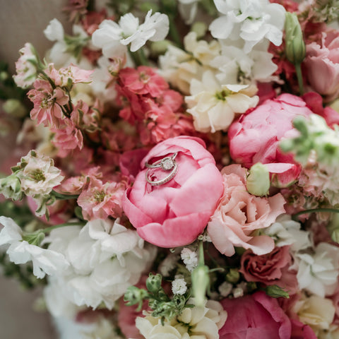 Vibrant wedding floral arrangements, First Roots Farm Oconomowoc, WI 