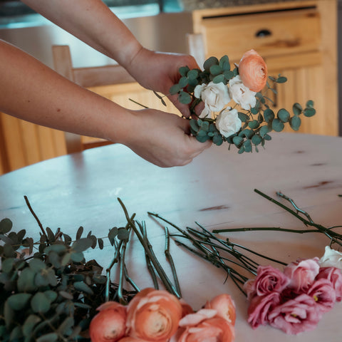 DIY bridal bouquets from First Roots Farm  in Oconomowoc, WI for Lake Country brides. 