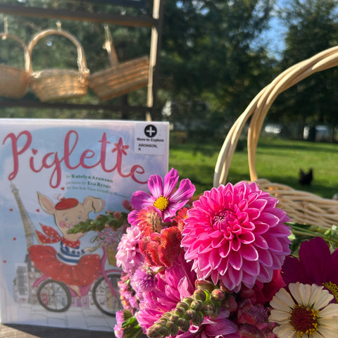 Summer Story Time event at First Roots Farm flower farm in Oconomowoc, Wisconsin.