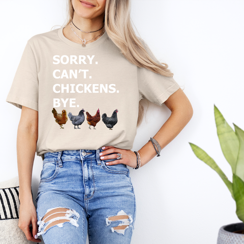 Sorry. Can't. Chickens. Bye.